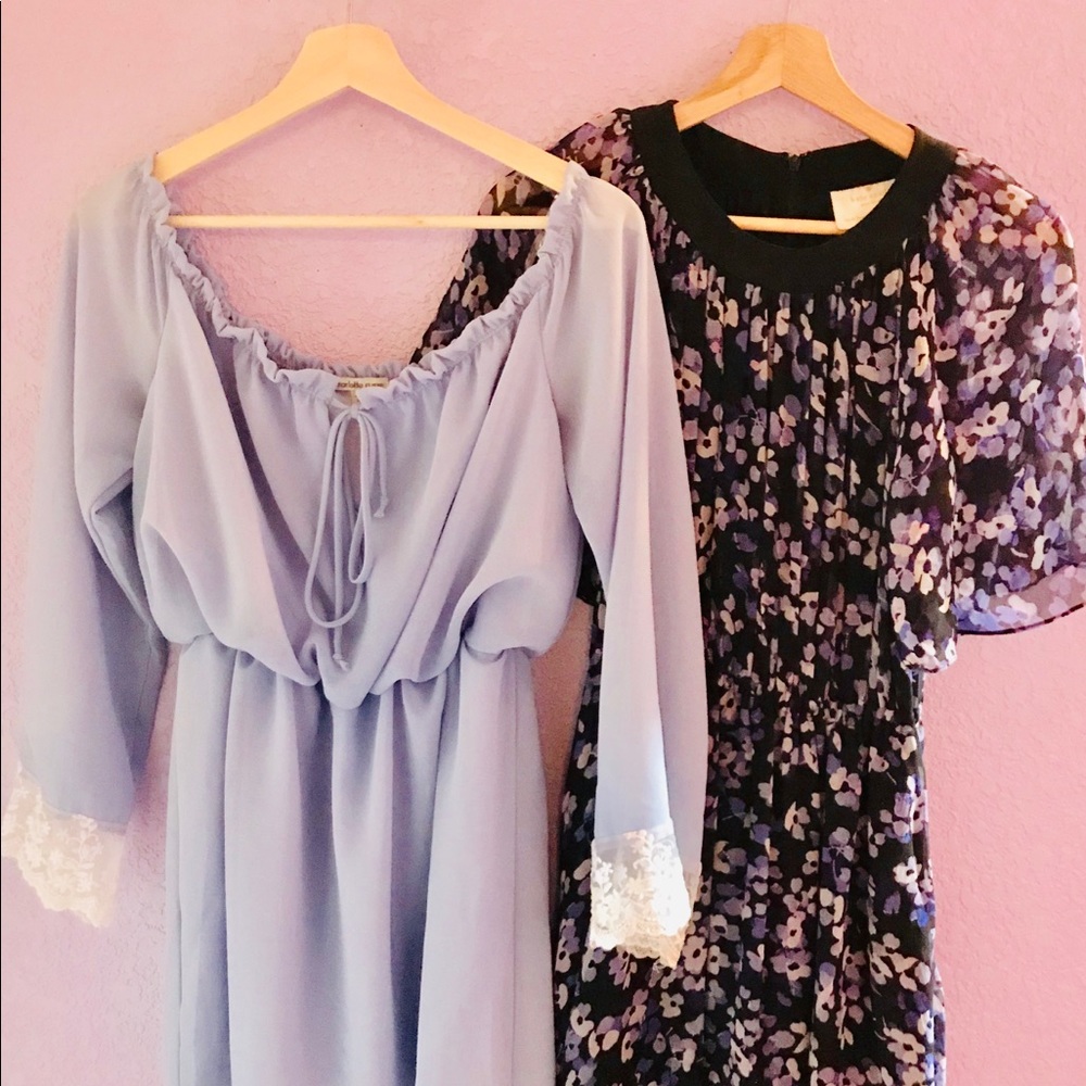 Kate ♠️ Spade Lavender 100% Silk Dress S:XS.
